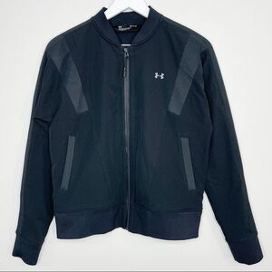 Under Armour Athletic Bomber Black Jacket Size Small